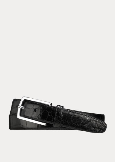 Men's Ralph Lauren Alligator Sterling-Buckle Belt | 327651MJG